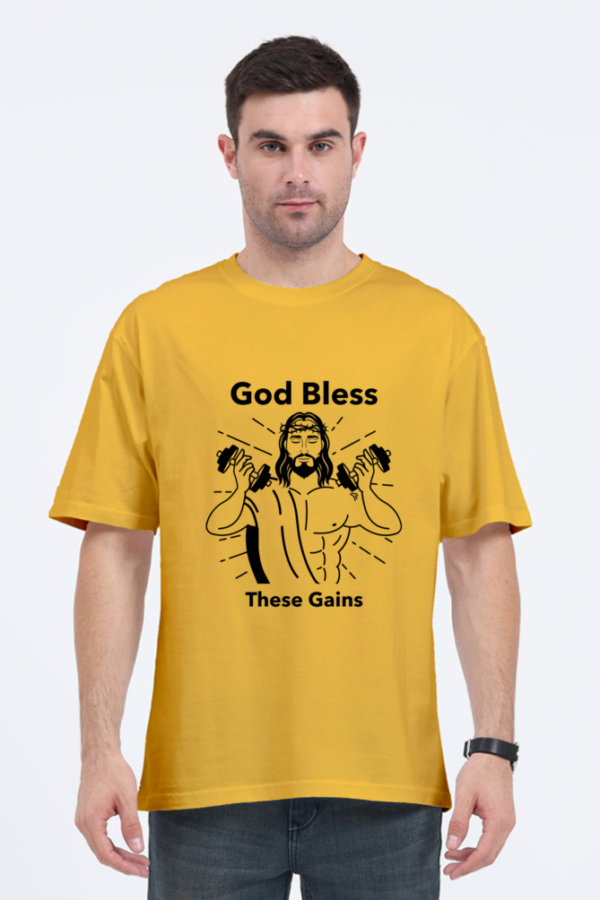 Men's Oversized T-shirt Gym Outfit - Image 4
